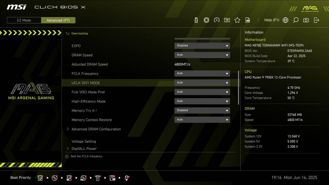 MSI MAG X870E TOMAHAWK WIFI-3